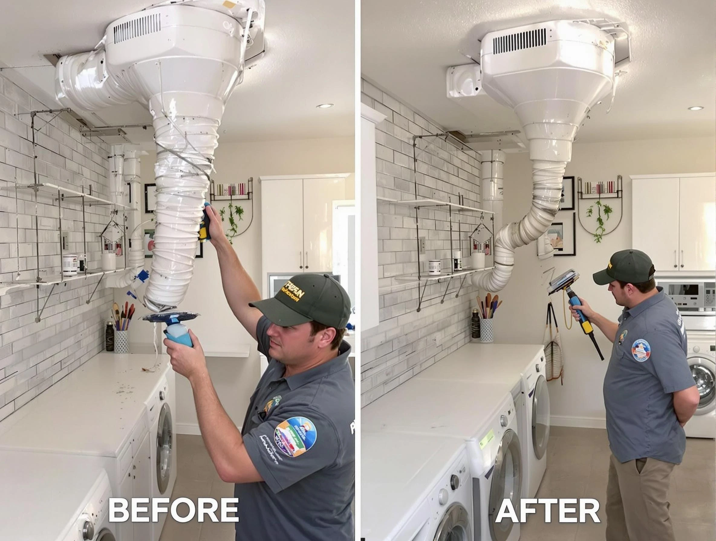 Professional dryer exhaust vent cleaning by Birmingham Dryer Vent Cleaning in Birmingham