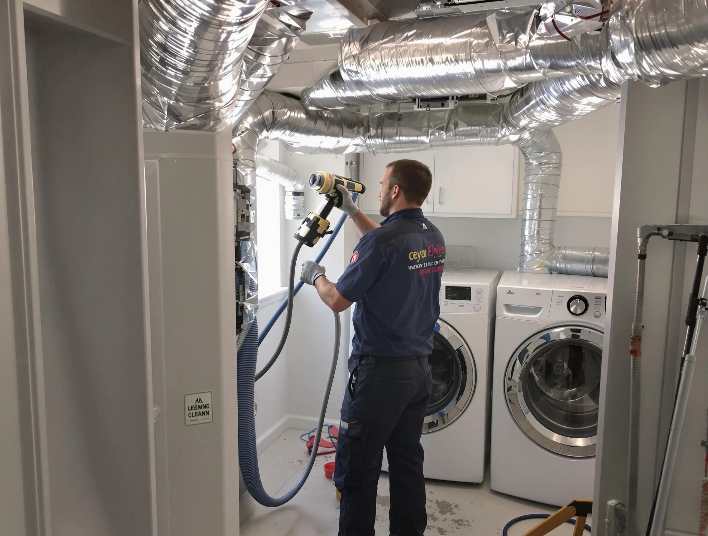 Birmingham Dryer Vent Cleaning specialist using advanced equipment for thorough duct cleaning in Birmingham