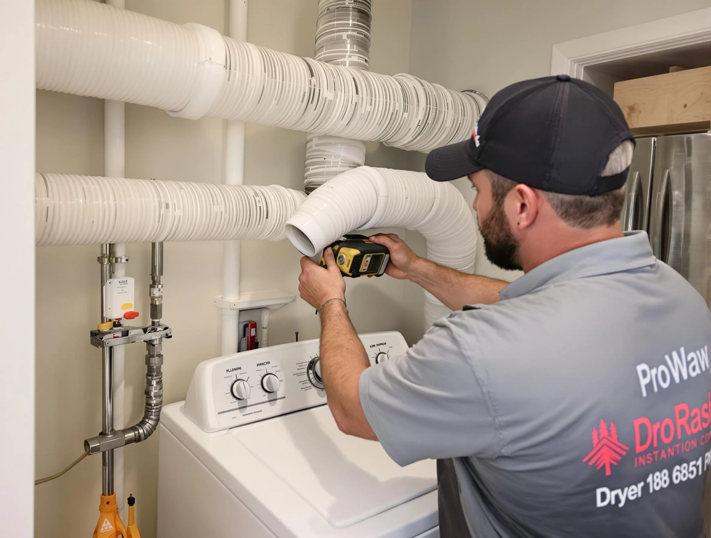 Professional dryer vent hose installation by Birmingham Dryer Vent Cleaning in Birmingham